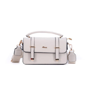 Cartera Aurora Shero's  bolsos y carteras a la moda eco sostenibles  Crema