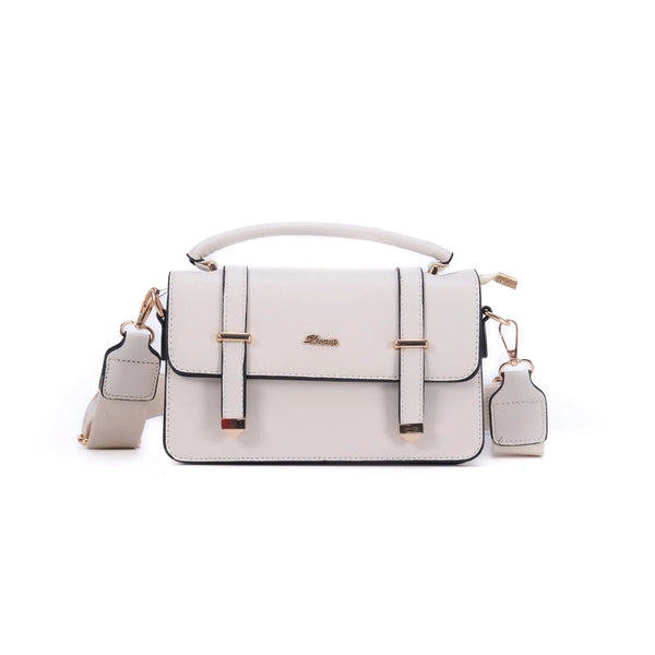 Cartera Aurora Shero's  bolsos y carteras a la moda eco sostenibles  Crema