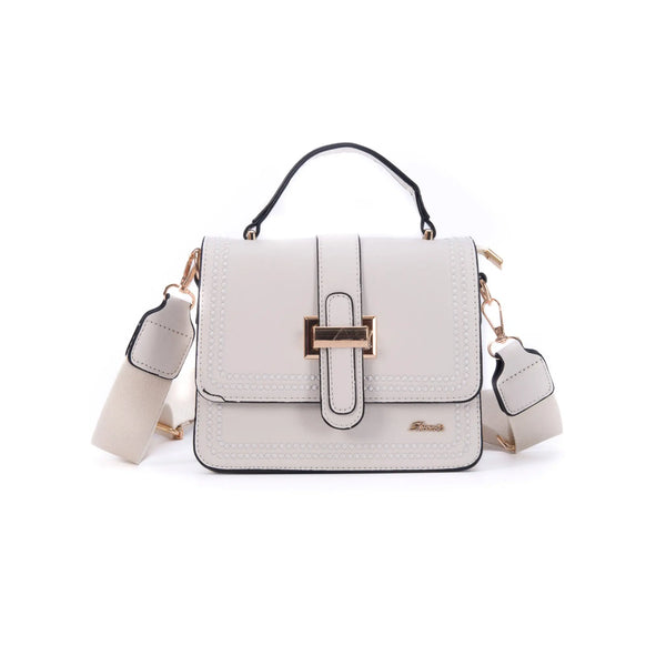 Cartera Mónaco Shero's  bolsos y carteras a la moda eco sostenibles  Crema