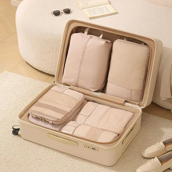 Kit Viajero X6 Piezas Shero's  bolsos y carteras a la moda eco sostenibles 