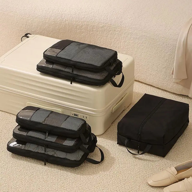Kit Viajero X6 Piezas Shero's  bolsos y carteras a la moda eco sostenibles 