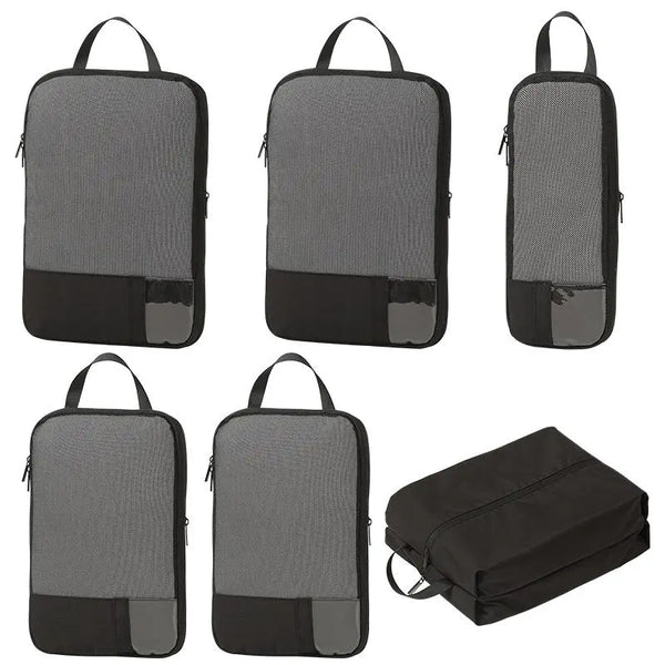 Kit Viajero X6 Piezas Shero's  bolsos y carteras a la moda eco sostenibles 