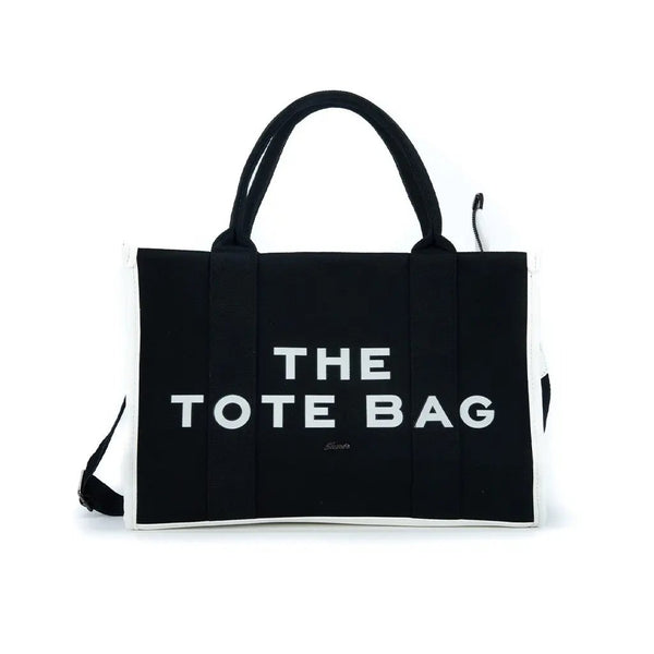 THE TOTE BAG Shero's  bolsos y carteras a la moda eco sostenibles  Negro-Blanco