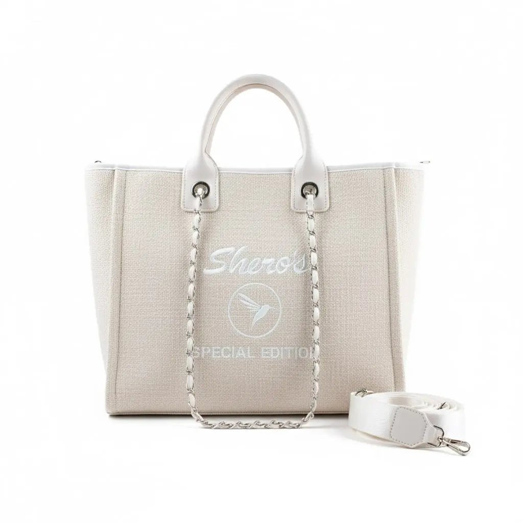 Valparaíso Bag Shero's  bolsos y carteras a la moda eco sostenibles  Crema