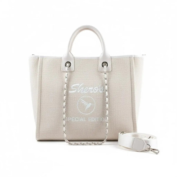 Valparaíso Bag Shero's  bolsos y carteras a la moda eco sostenibles  Crema